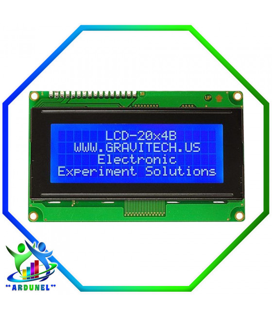 LCD 20X4 5V 2004A LUZ DE...